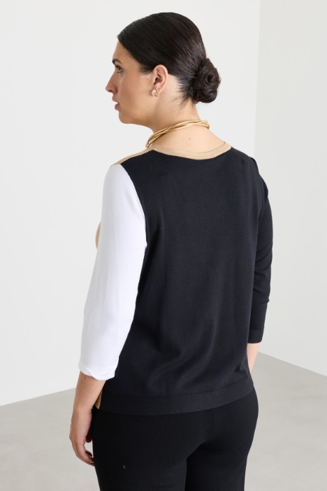 Maglia colorblock