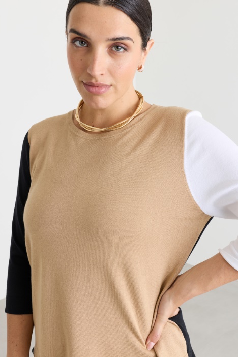 Maglia colorblock