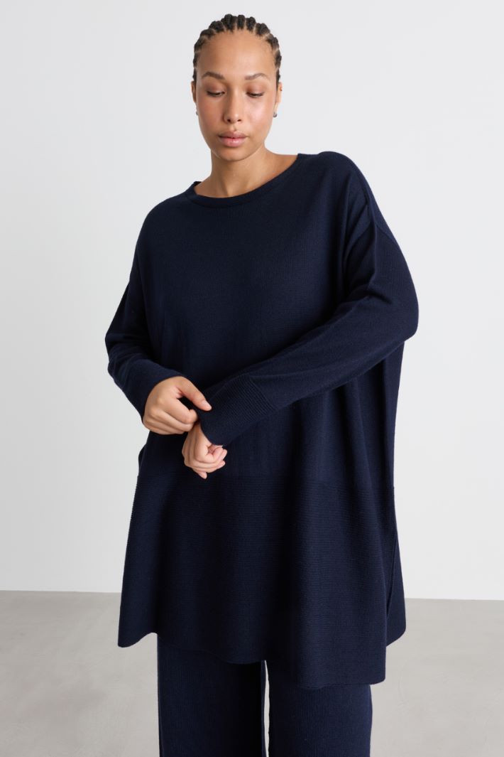 Pull à fentes - BLEU - Intrend - 2