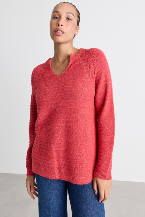 Pullover mit Zopfmuster - Intrend