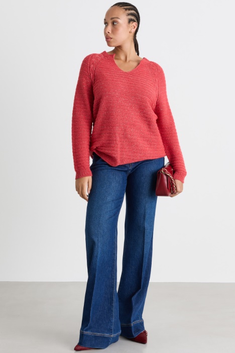 Pullover mit Zopfmuster - Intrend