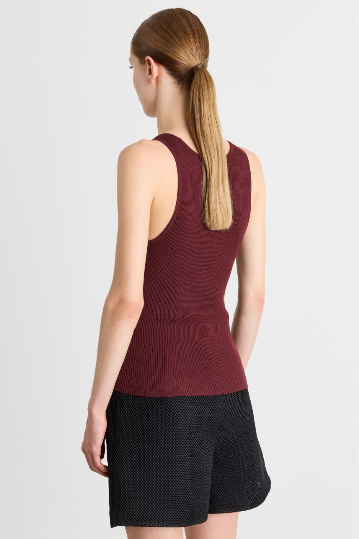 Top en maille - BORDEAUX - Intrend - 4