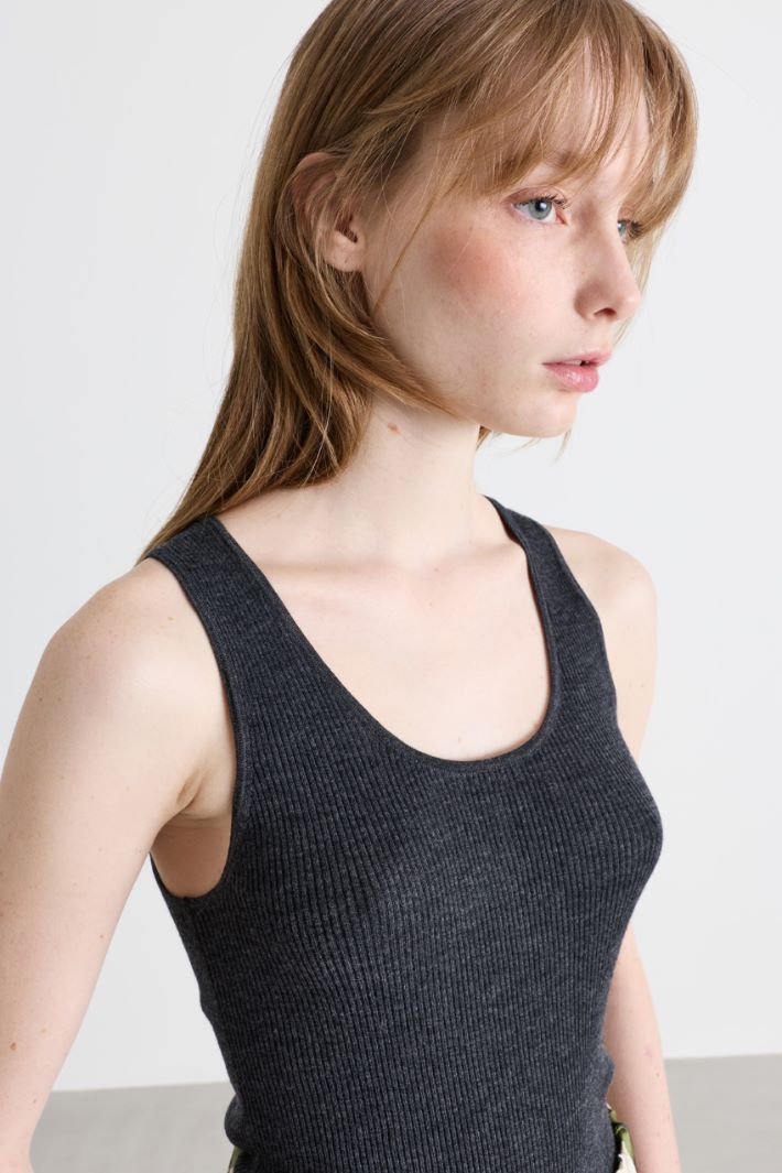 Knitted top - GREY - Intrend - 3
