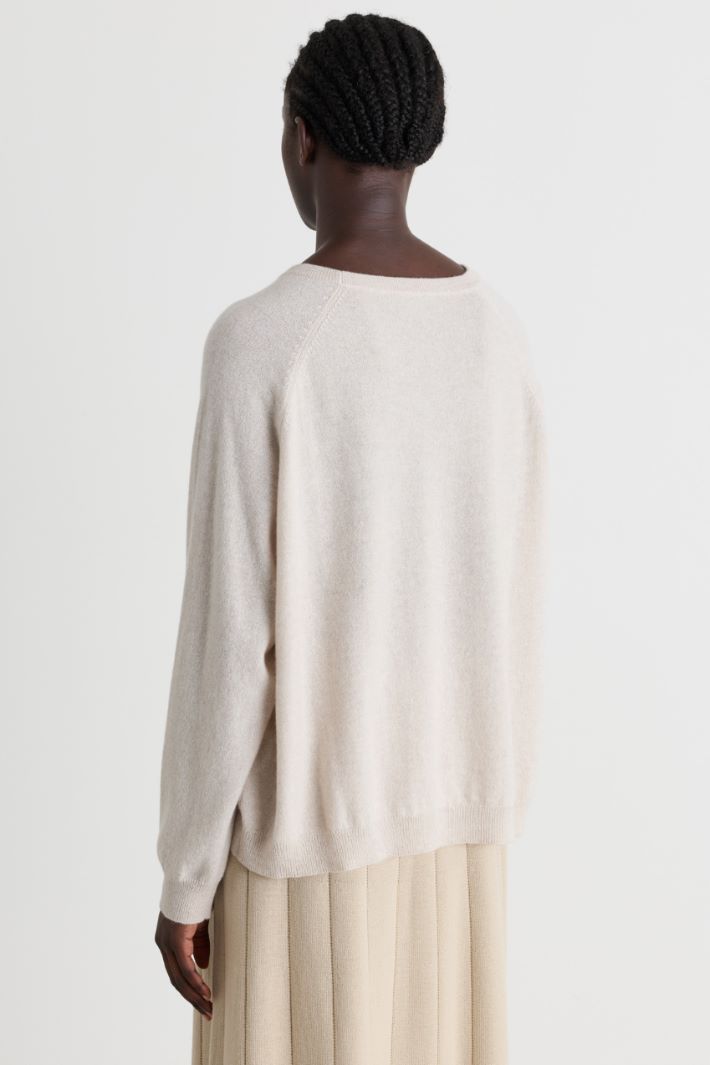 Oversized raglan jumper - IVORY - Intrend - 4