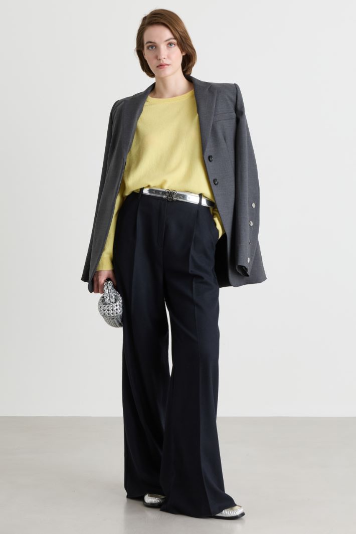 Oversized raglan jumper - YELLOW - Intrend