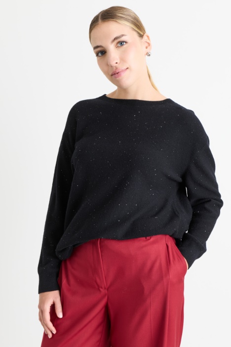 Micro-sequinned jumper - Intrend