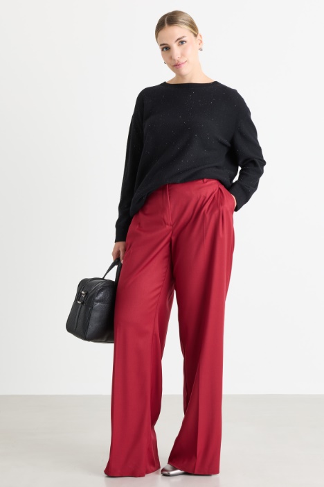 Pullover mit Mikro-Pailletten - Intrend