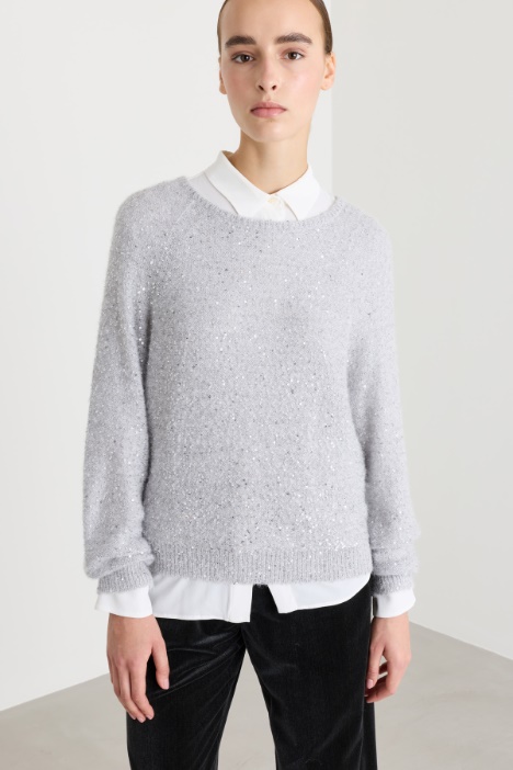 Boxy sequinned jumper - Intrend