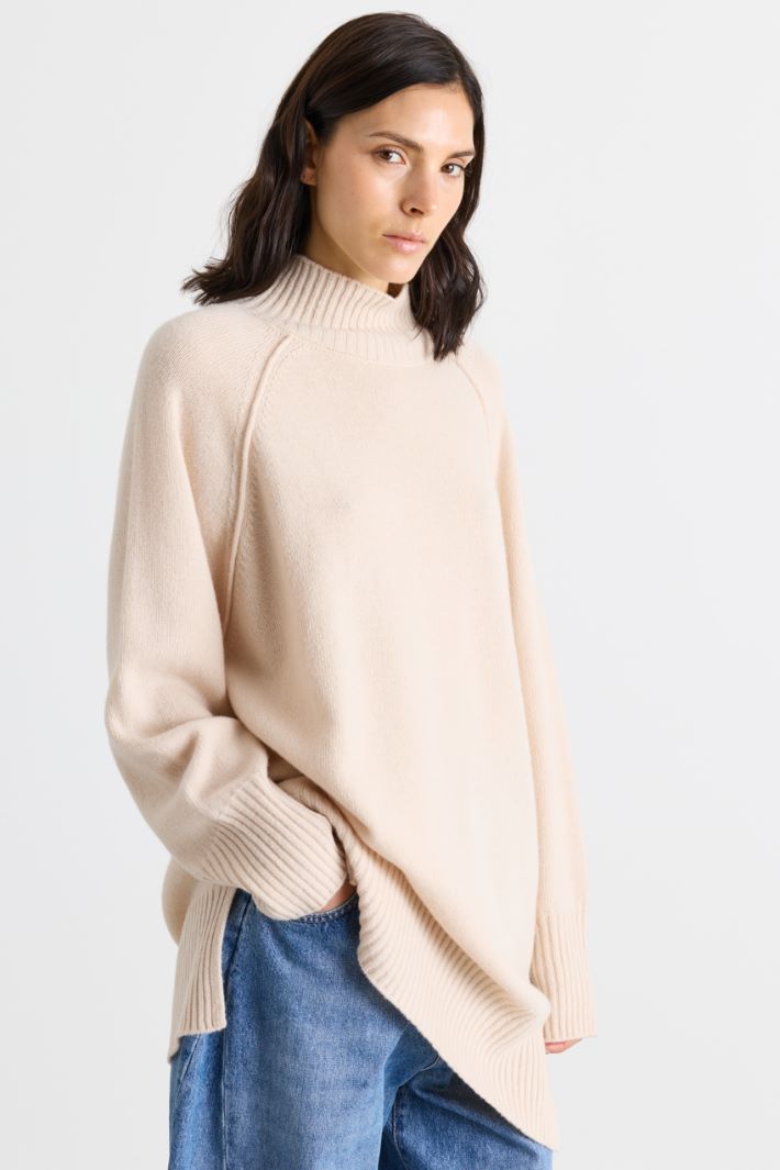 Polo neck jumper - IVORY - Intrend - 2
