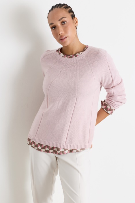 Sunray-Ribbed Jumper - Intrend
