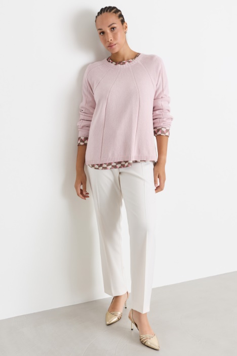 Pullover mit Strahlenrippen - Intrend
