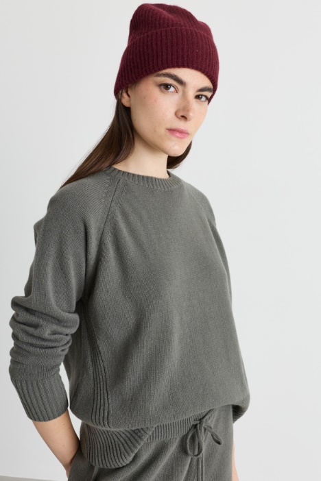 Boxy jumper with raglan sleeves - Intrend