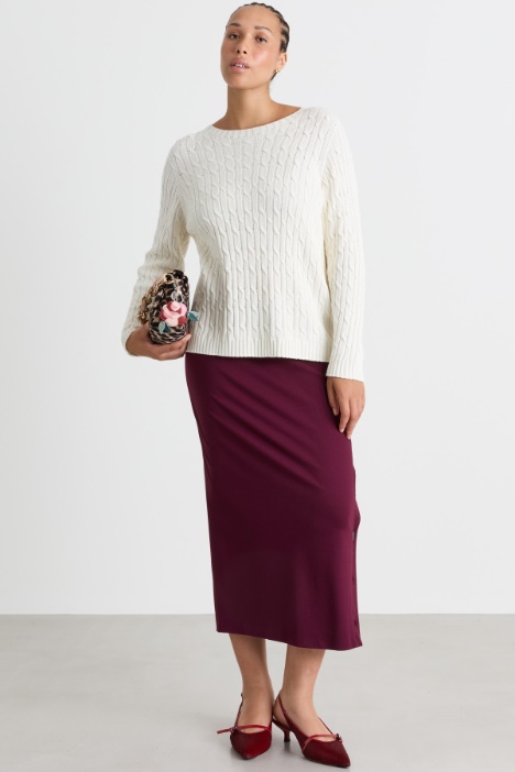 Zopfstrickpullover - Intrend