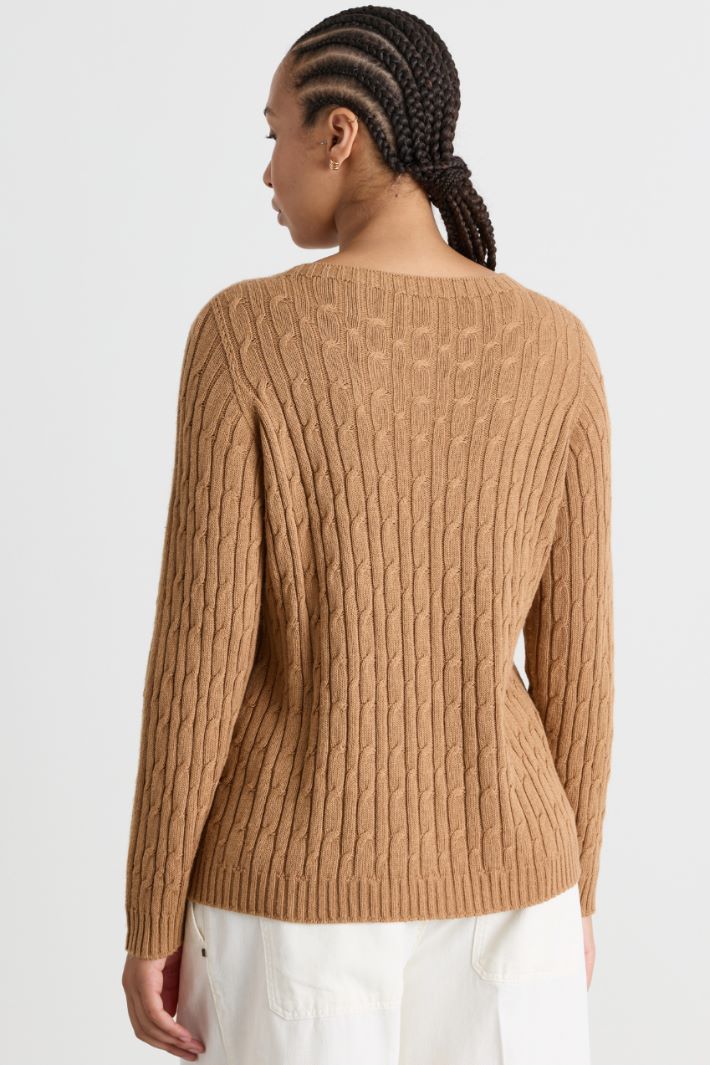 Maglia a trecce - CAMMELLO - Intrend - 4