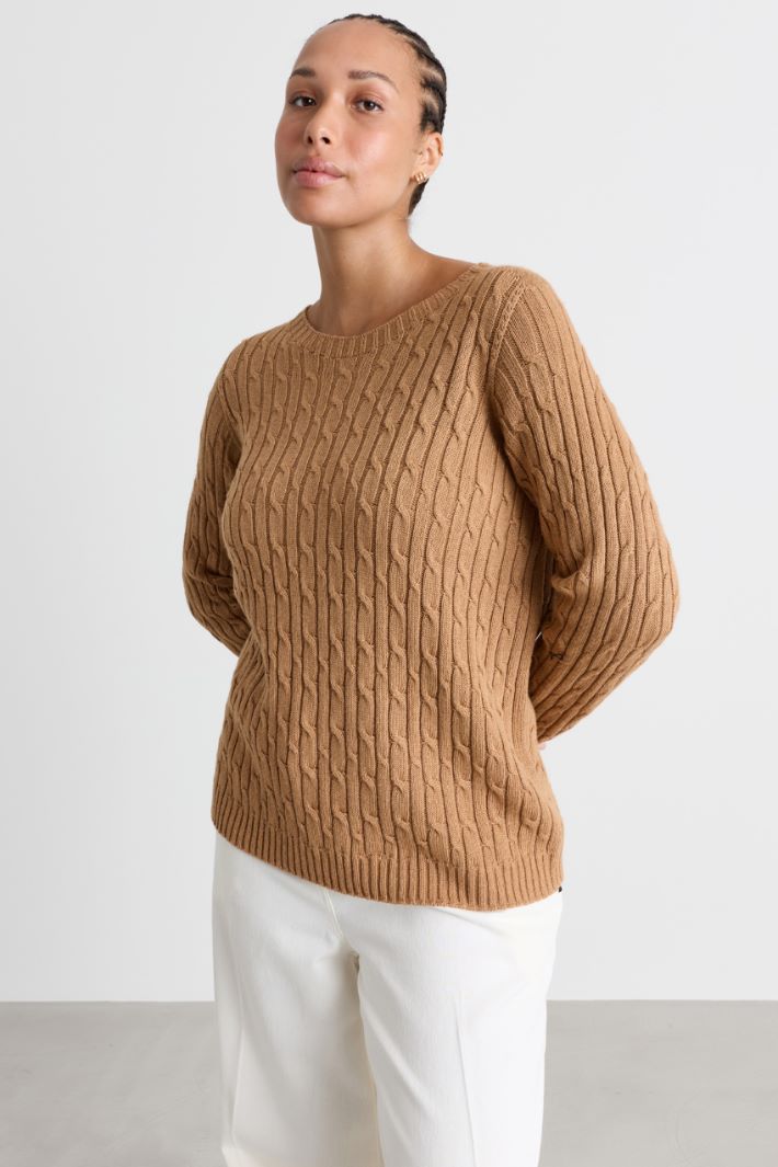 Maglia a trecce - CAMMELLO - Intrend - 2