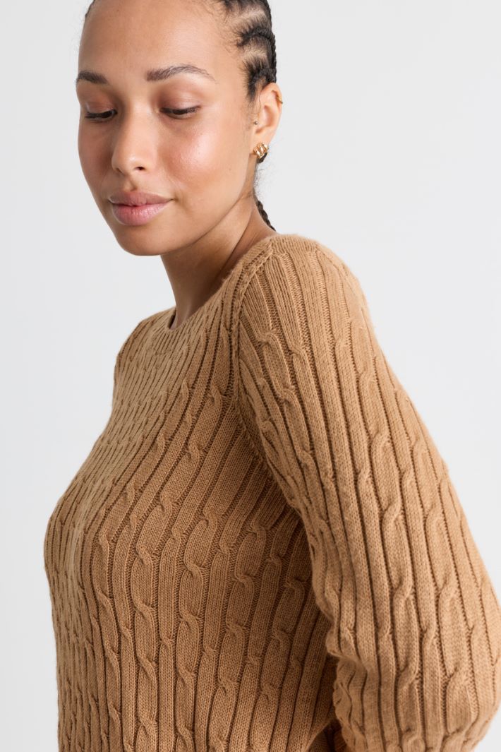 Maglia a trecce - CAMMELLO - Intrend - 3