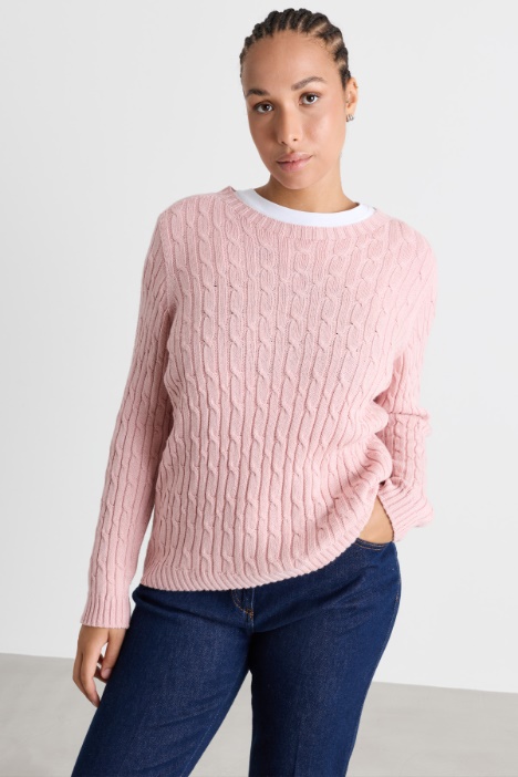 Zopfstrickpullover - Intrend