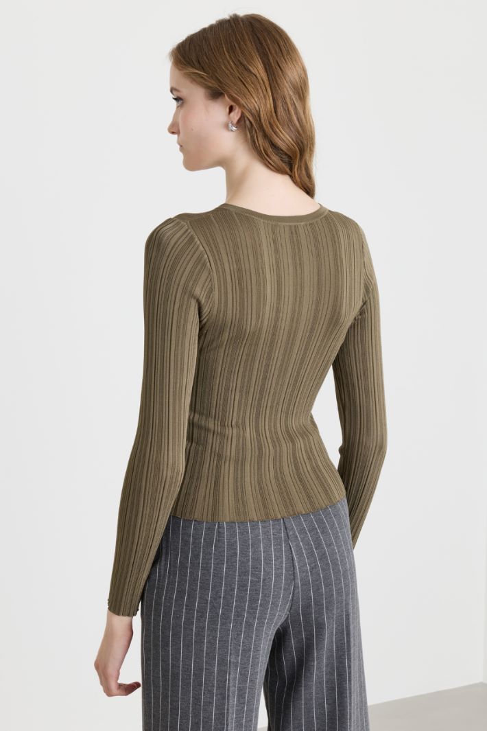 Henley Top - GREEN - Intrend - 4