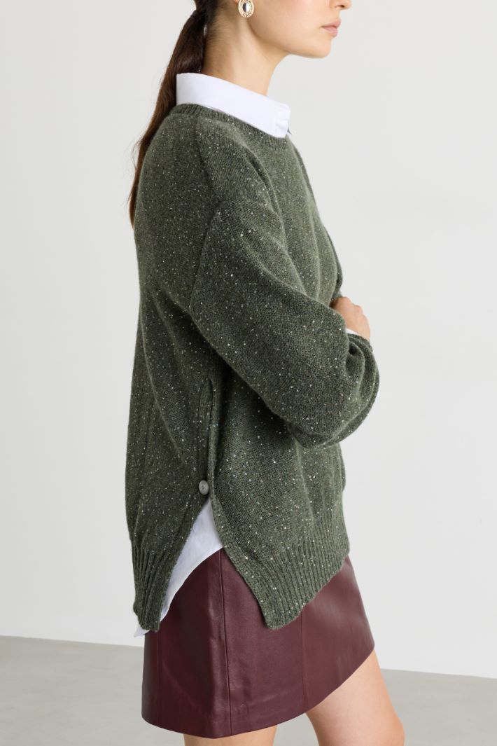 Maglia con paillettes - VERDE - Intrend - 3