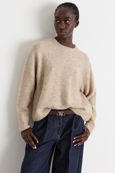 Maglia boxy in filato bottonato - Intrend