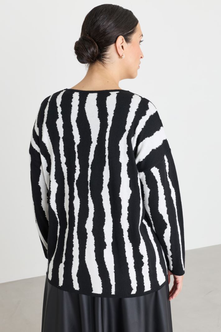 Jacquard jumper - ANIMAL - Intrend - 4