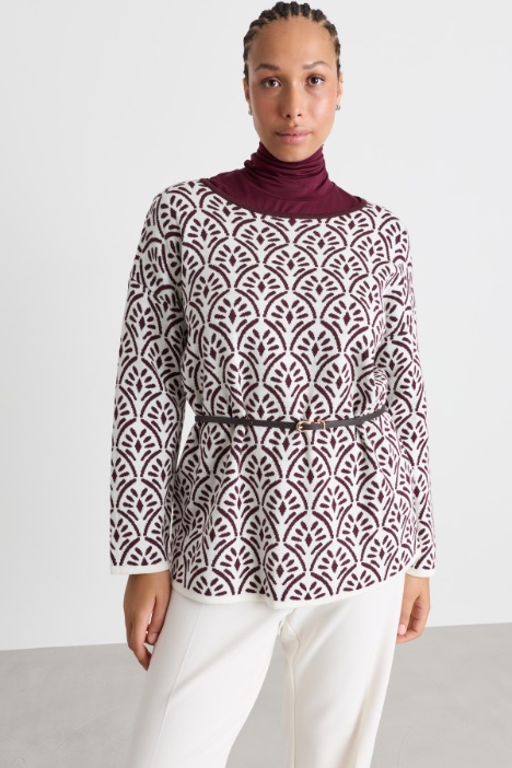 Jacquard-Strickpullover - Intrend