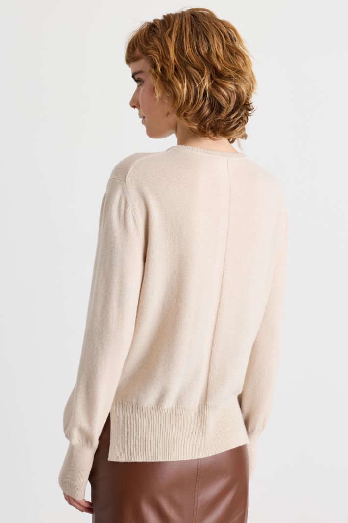 Pull à fentes latérales - BEIGE - Intrend - 4