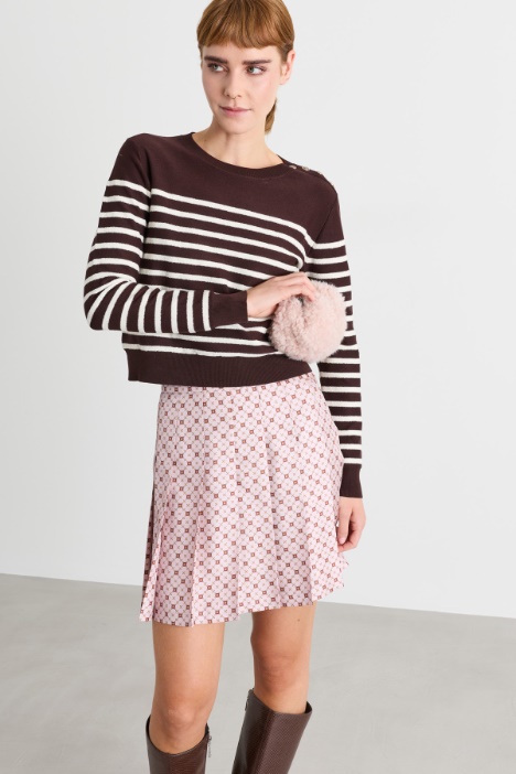 Jumper with enamelled buttons - Intrend