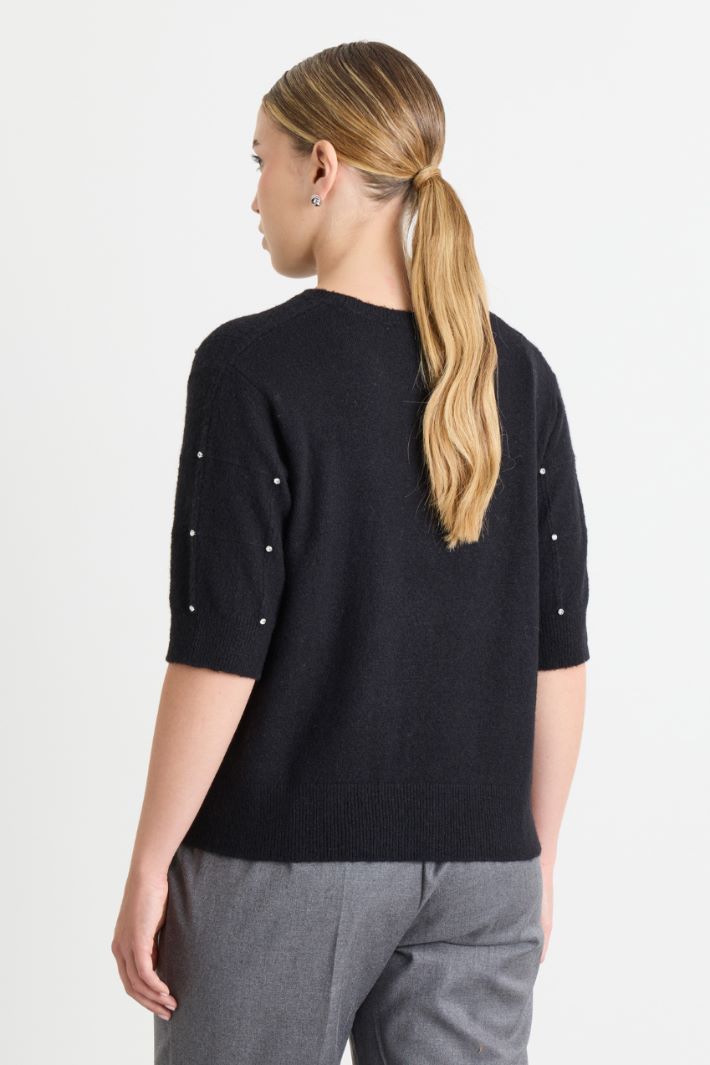 Strass-Pullover - SCHWARZ - Intrend - 4