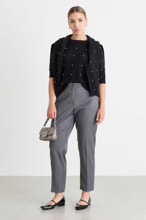Strass-Pullover - Intrend