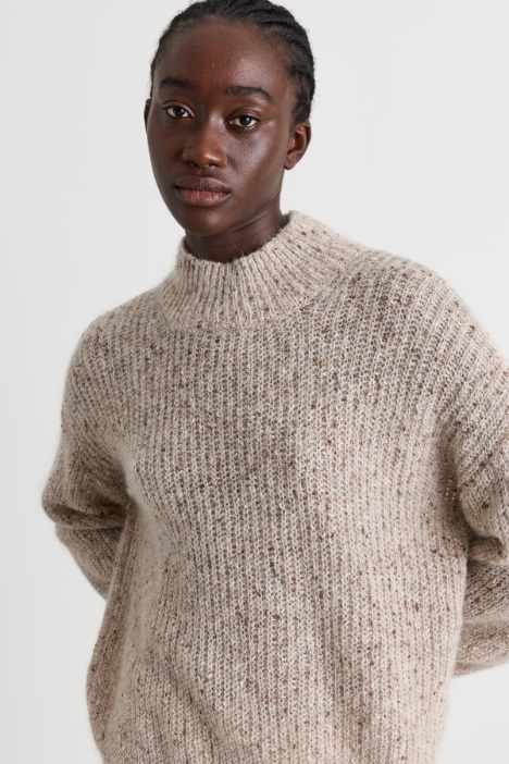 Maglia in filato bottonato