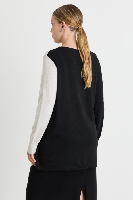 Maglia con intarsio