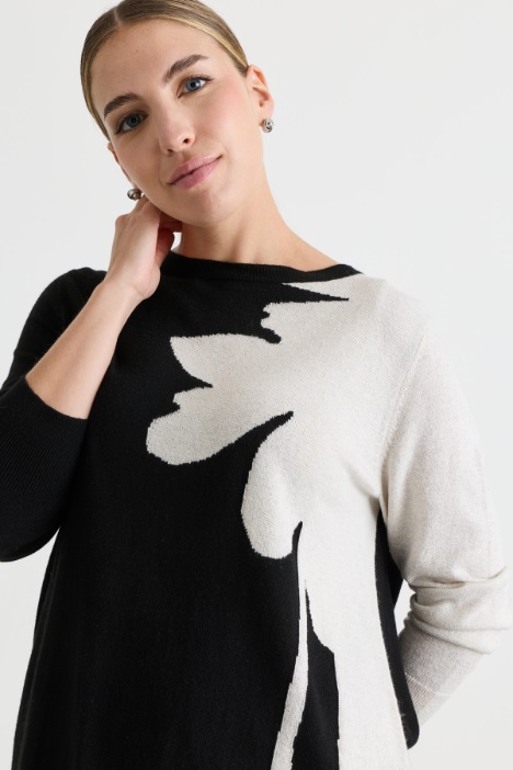 Maglia con intarsio