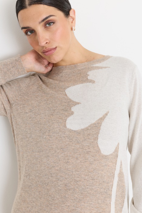 Maglia con intarsio