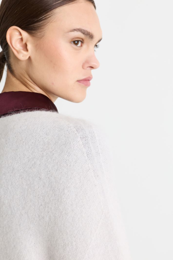 Boxy crew-neck jumper - WHITE - Intrend - 3