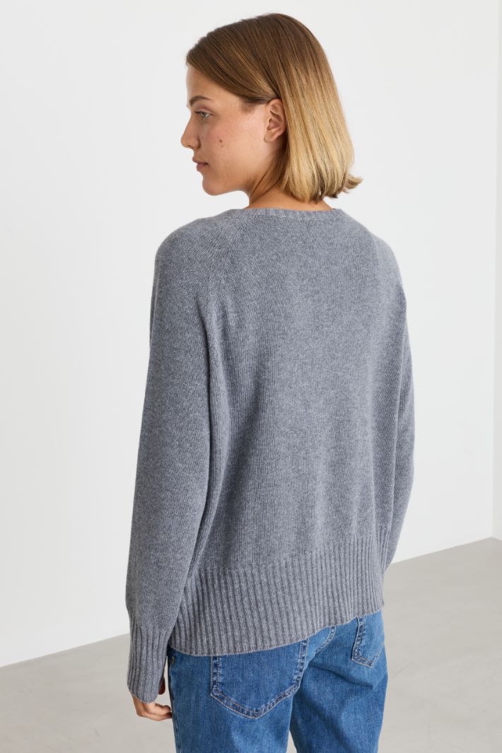 Oversized jumper - GREY - Intrend - 4