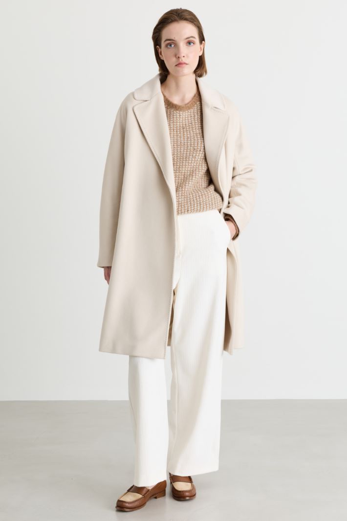 Boxy jacquard jumper - CAMEL - Intrend
