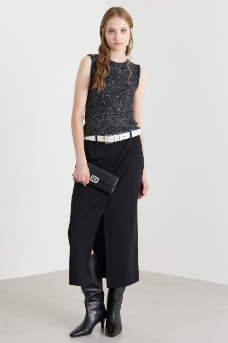 Maglia con paillettes - Intrend