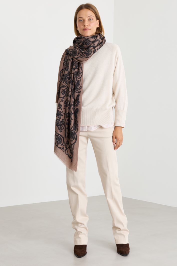 Maglia dolcevita oversize - BIANCO - Intrend