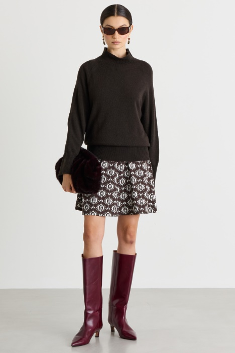 Jersey oversize de cuello alto - Intrend