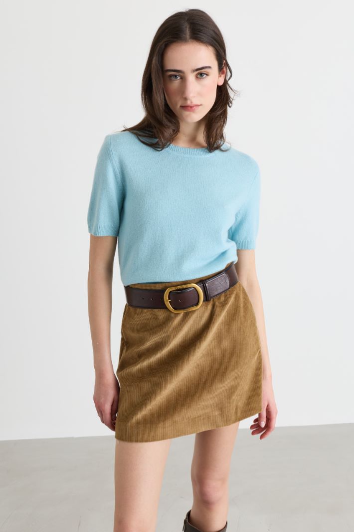 Pull à manches courtes - BLEU CLAIR - Intrend - 2