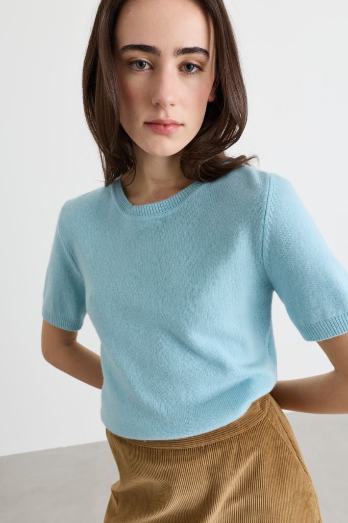 Pull à manches courtes - BLEU CLAIR - Intrend - 3