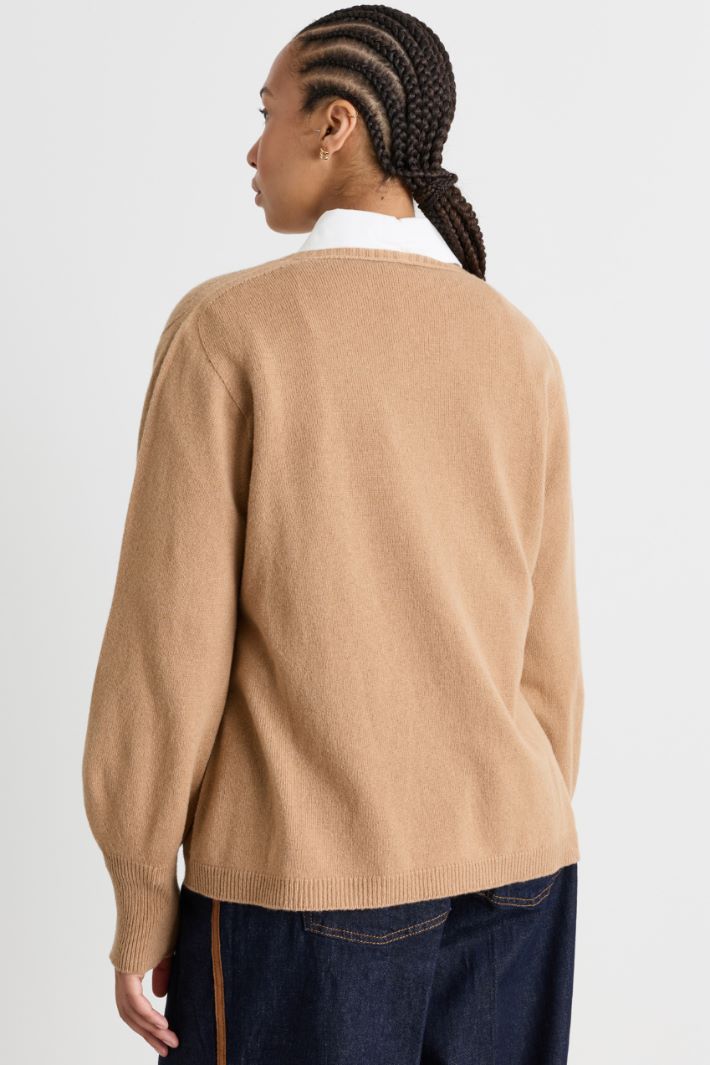 Maglia con maniche balloon - CAMMELLO - Intrend - 4
