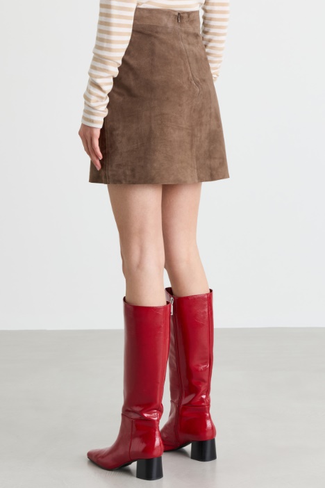 Minigonna con zip