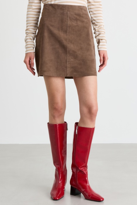 Minigonna con zip