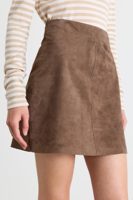 Minigonna con zip