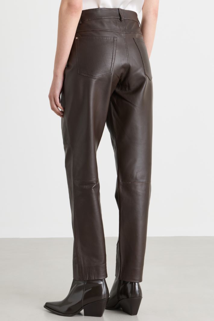 Pantaloni con tagli e tasche - MARRONE - Intrend - 4