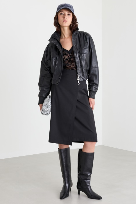 Padded bomber jacket - Intrend