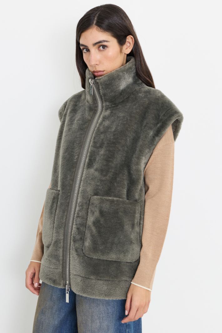 Reversible gilet - GREY - Intrend - 2