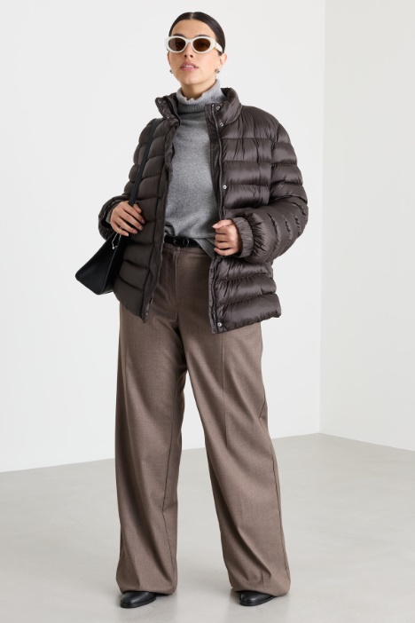Iridescent canvas padded jacket - Intrend